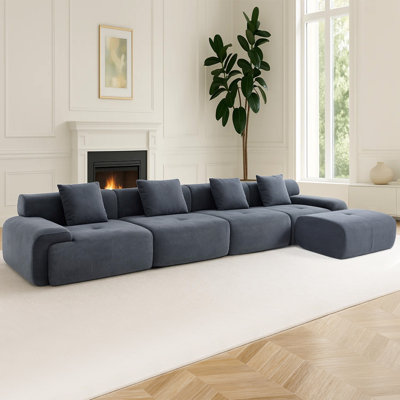 Canapé modulaire en velours côtelé Corduroy