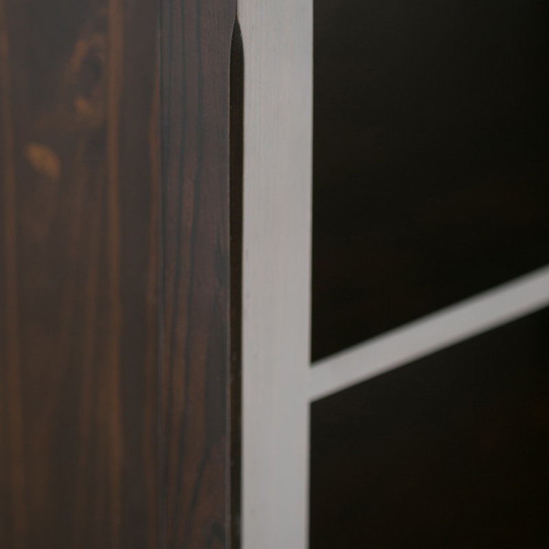 Hickory Brown Multi-Cube Solid Wood Bookcase