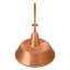 Thomas O'Brien, "Academy 18" Larrabee Barn Light in Soft Copper with 16" Tilted Bowers Shade-1591754340