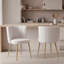 48cm H Upholstered Wing Back Accent in White