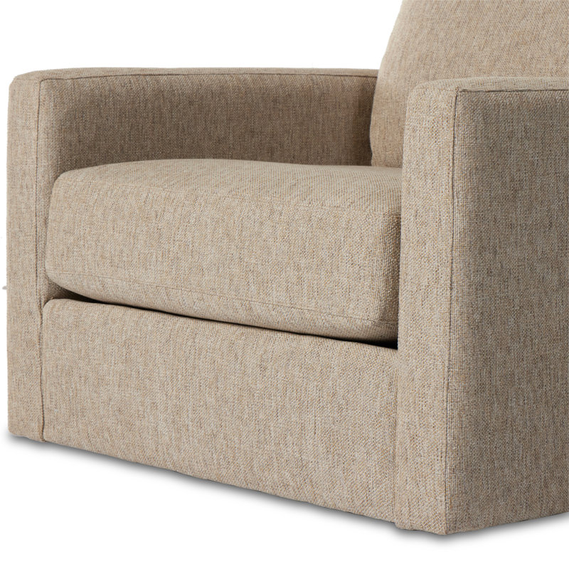 Hampton Upholstered Swivel Armchair