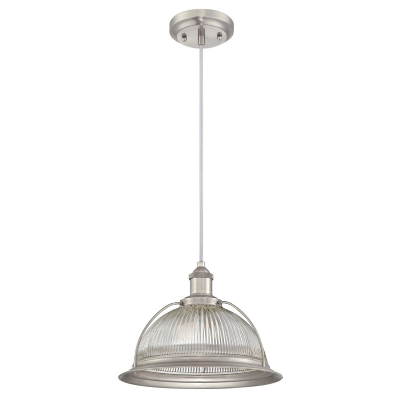 Ashtabula 1 - Light Silver Single Pendant