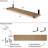 48" X 9.25" Heavy Duty Floating Book Shelf, 1.5" Thick Living Room Wall Shelf, Hanging Shelf For Wall, Boho & Farmhouse Decor, Wall Mounted Storage, Special Walnut-871281765