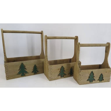 Saison 5 Piece Manufacture Wood Basket Set