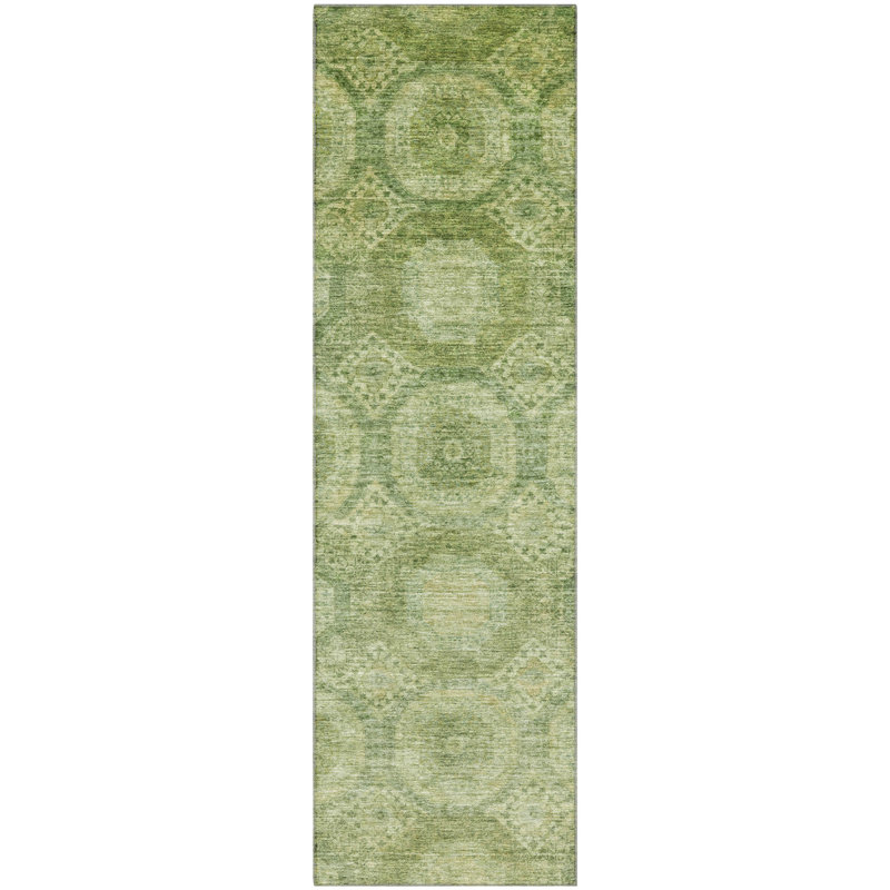 Premium Machine Washable Alaina AMF1925 Panels Rug, Runner 2'3" x 7'6"