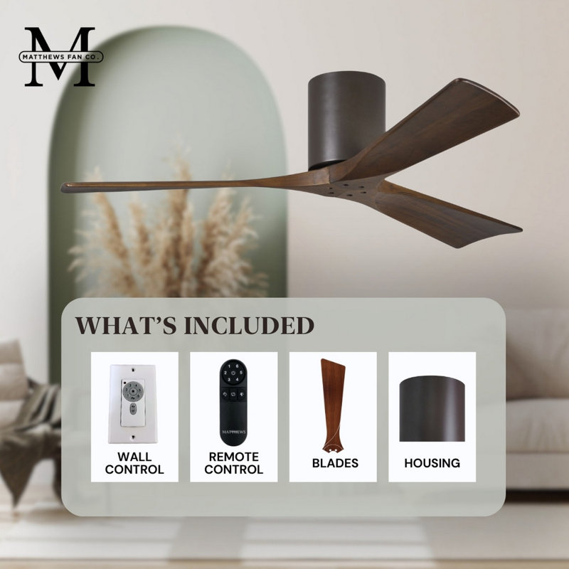 Irene Ceiling Fan, Textured Bronze, Walnut Tone, 72"