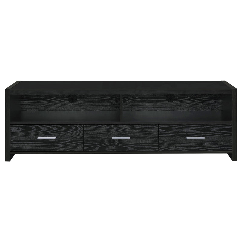 Meuble télé 3 tiroirs Black Oak