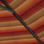Parasol de patio en bronze 11 pieds avec manivelle en aluminium nervuré à Astoria Sunset Sunbrella-1548543030