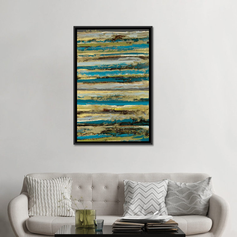 « lines », reproduction d’art sur toile, H 18 po x l 12 po x P 1,5 po, Toile tendue