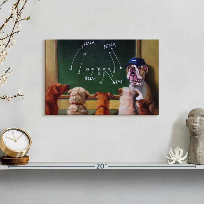 Game Plan, 8" H x 12" W