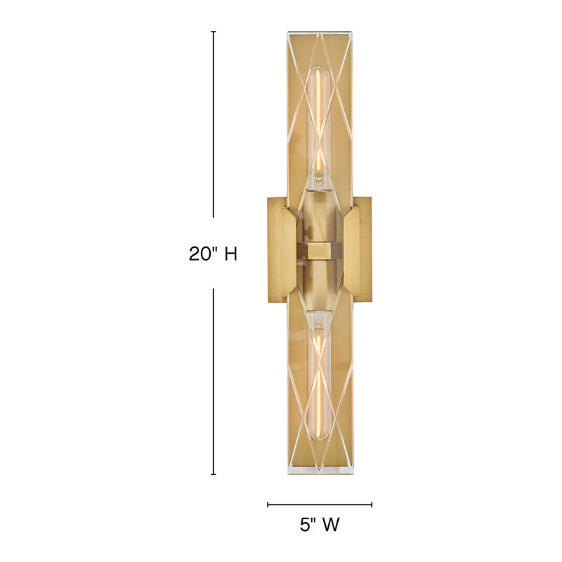 Monte 1 - Light Bath Sconce, Heritage Brass