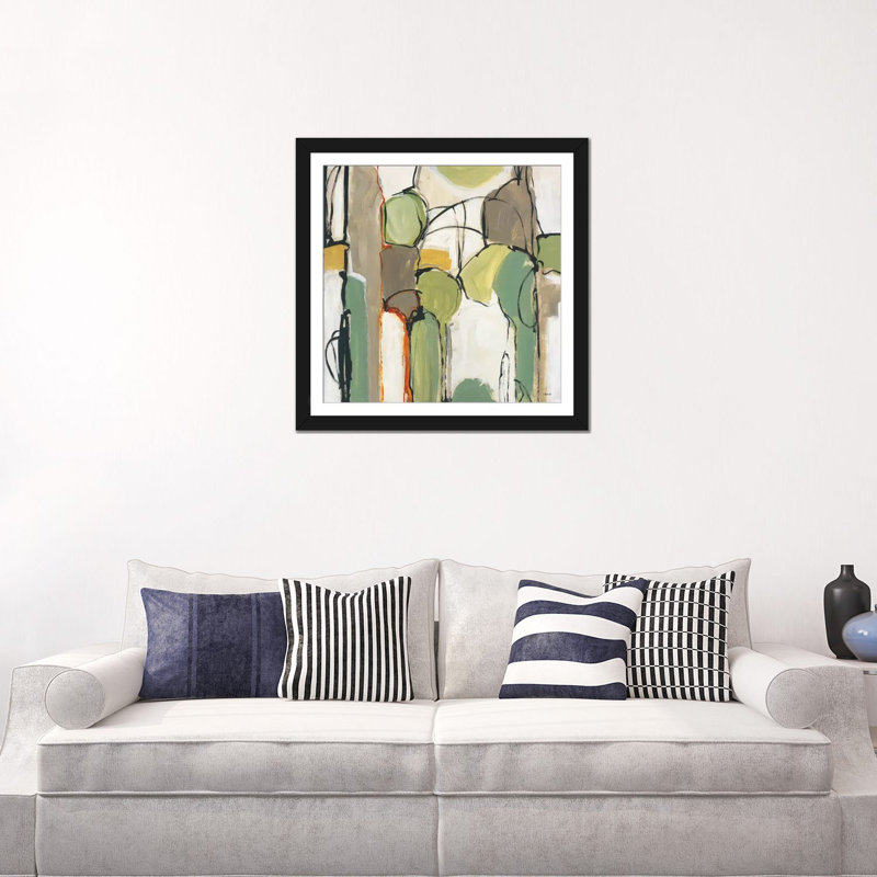 « connected i », impression sur toile, Papier d'art encadré noir, Blanc, H 16 po x l 16 po x P 1 po