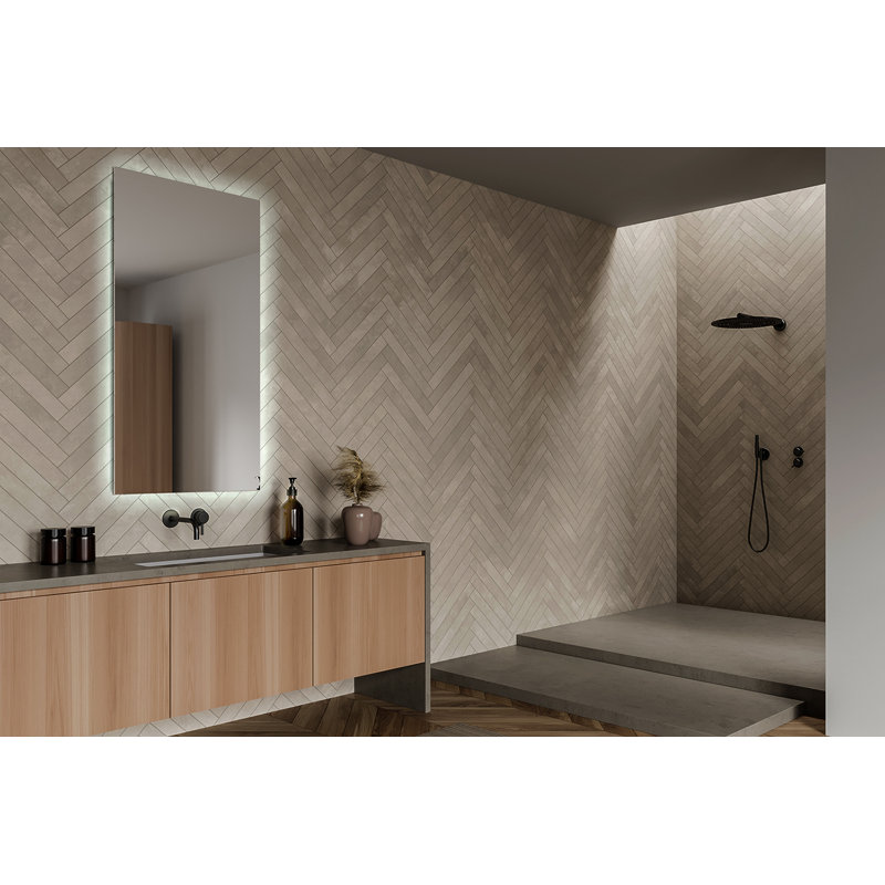 Maniteau Flat Wall Mirror, 70 H x 50 W
