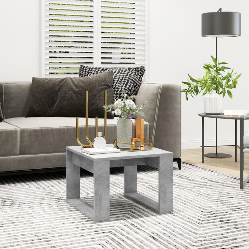 Gmur Sled End Table, Concrete Grey, Concrete Grey