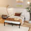 Structure de lit double sans sommier, structure de lit plateforme en métal robuste-379333763