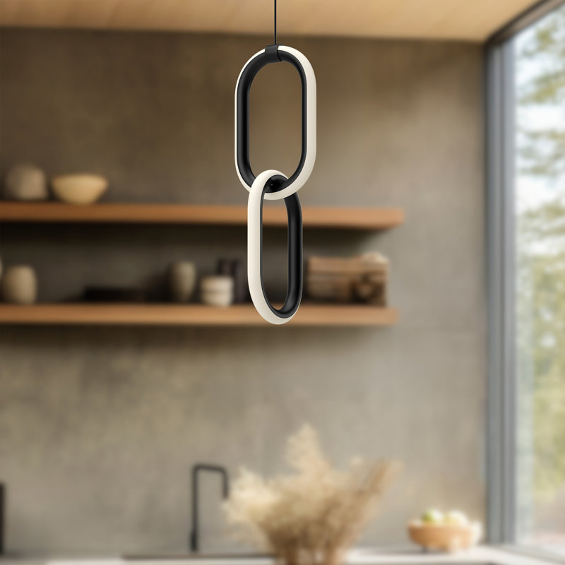 Luminaire suspendu géométrique à DEL 1 lumière Airen