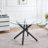 Round Dining Table with metal leg and tempered glass,Modern Space Saving Kitchen Table for Living Room-1345523671-1348198146