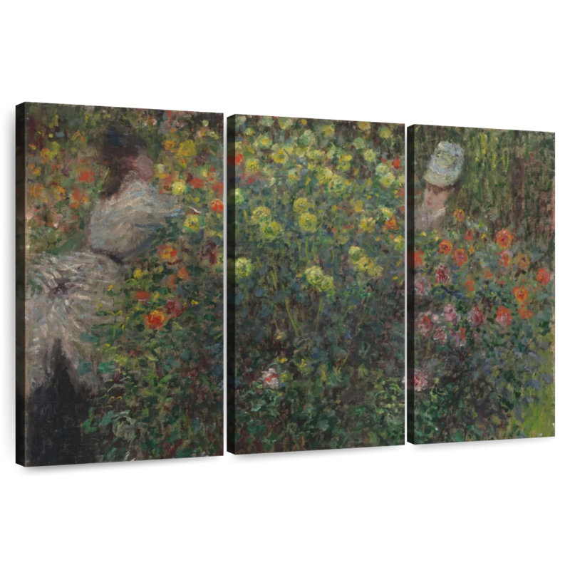 Senne Mesdames en fleurs, H 32 po x l 50 po