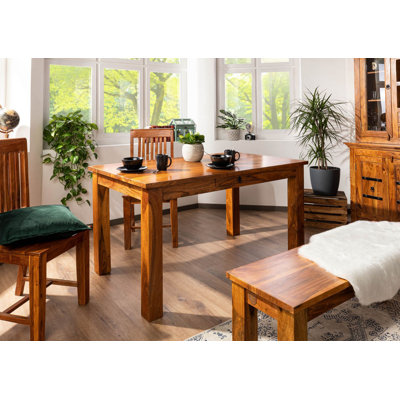 Oxford Acacia Solid Wood Top Dining Table