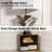 Bookcases With Led Light And Remote Control, 7-tier 2 Drawer Column Floor Lamp-1757698334