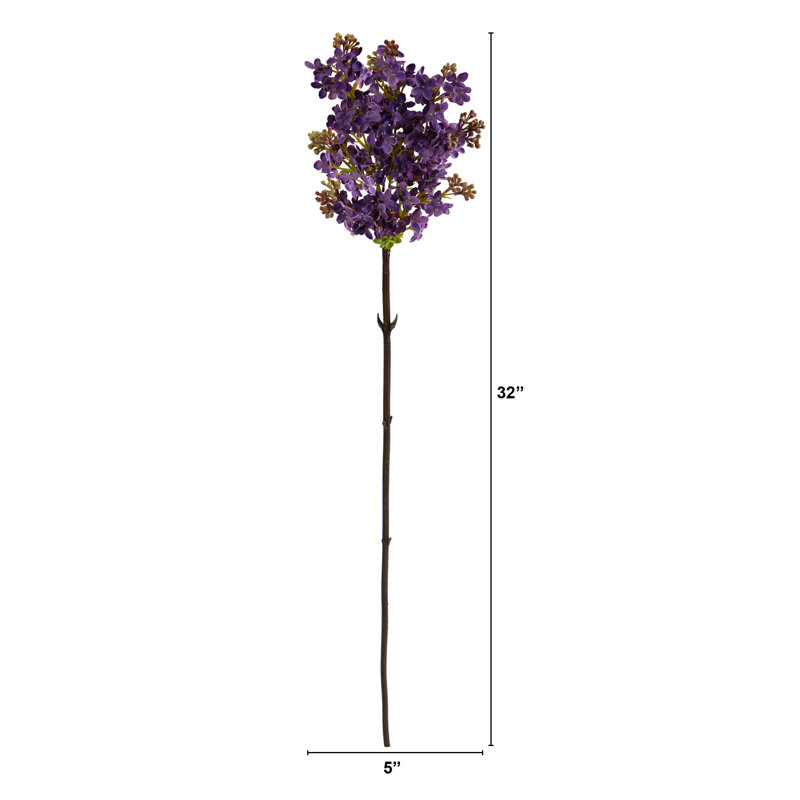 Fleur artificielle lilas 32 po (ensemble de 4), Violet