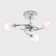 Delph Glass Semi Flush Mount
