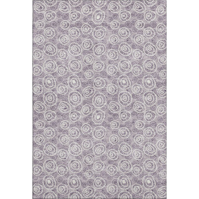 Premium Machine Washable Prisco Lavender Rug