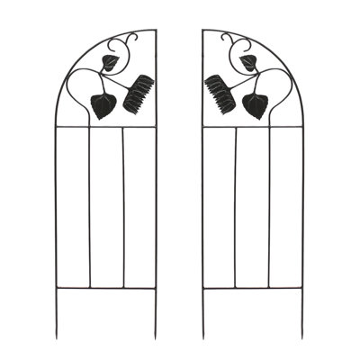 Coker 58'' H x 18.25'' W Iron Arched Trellis Side Panel