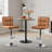 Chandresh Swivel Upholstered Adjustable Height Counter Stool with Metal Frame-124399540