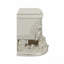 Table de chevet au fini blanc antique