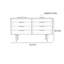 Grande table de buffet en forme d'arc