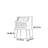 High-legged mobile glass door storage sideboard