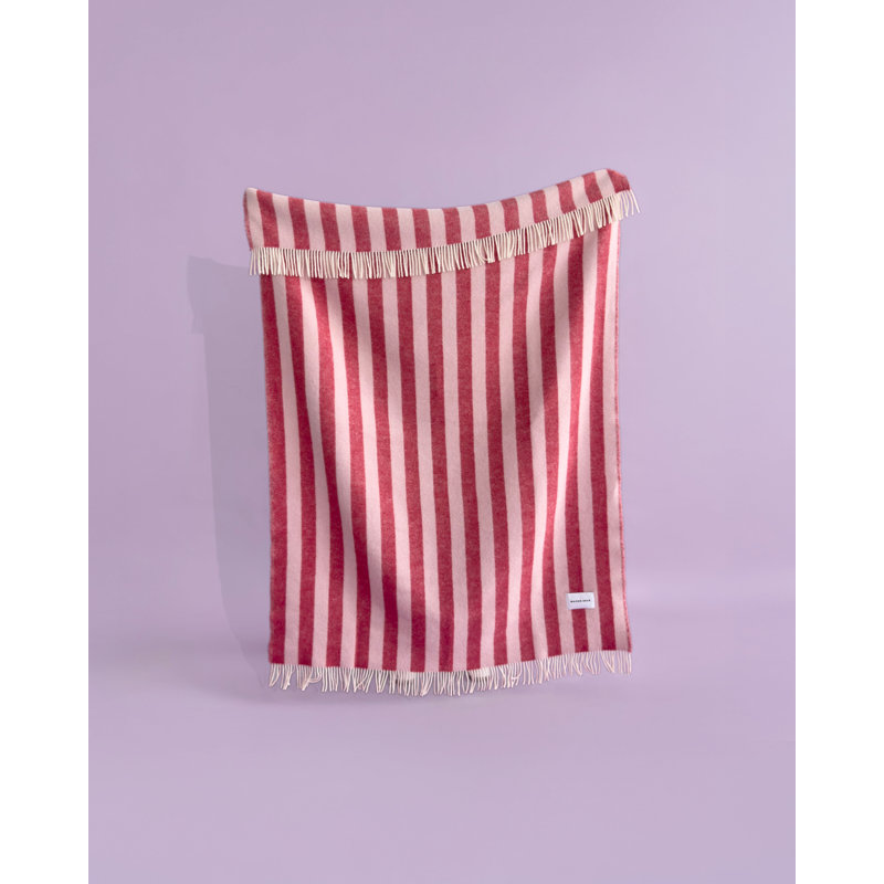 Maison Deux Blanket, Pink/Cherry