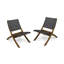 Ensemble de 2 chaises pliantes