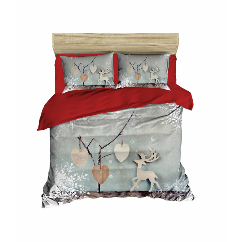 Bruton Polyester No Pattern Duvet Cover Set with Pillowcases