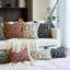 Housse de coussin beige à motif floral 20 x 20 pouces Sqaure Luxury