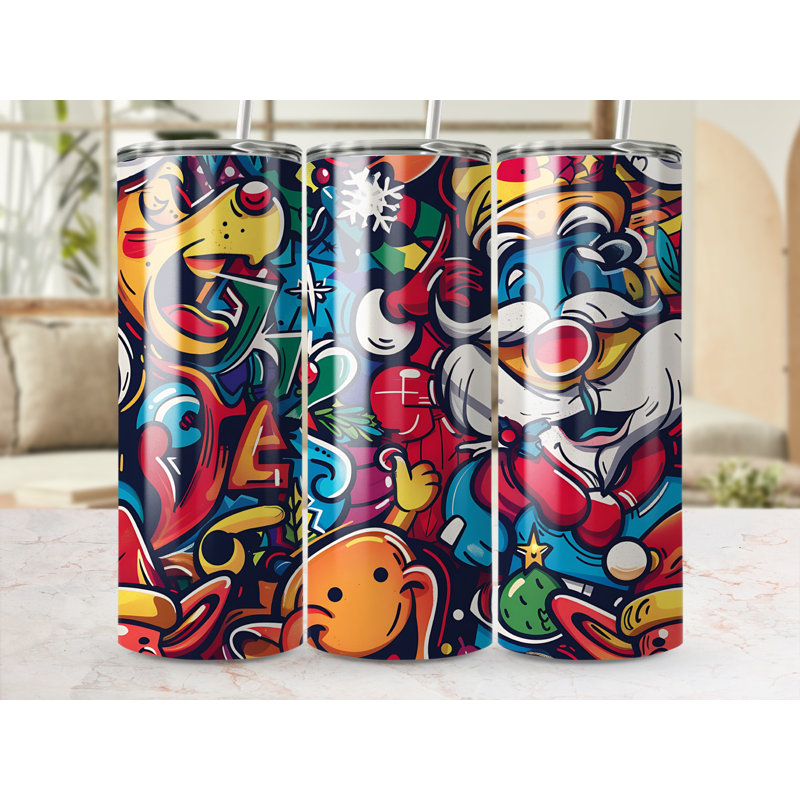 Choose Handmade Tumblers 591ml Vacuum Insulated Stainless Steel (18/8) Travel Tumbler with Straw