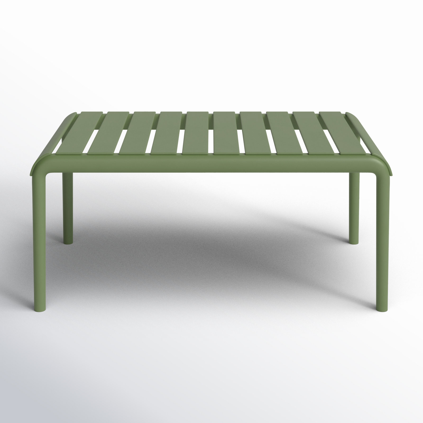 Paris 35'' Outdoor Coffee Table, Olive Green