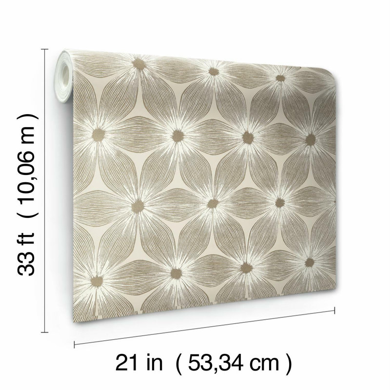Papier peint Everlast, Beige / or