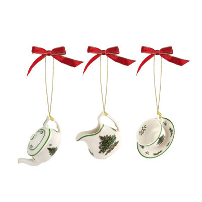 3 Piece Tea Hanging Figurine Ornament Set