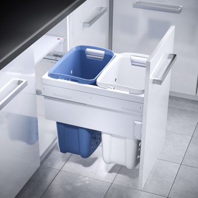 Plastic Cabinet Laundry Bin with Handles