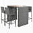 Severin Rectangular 4 - Person Long Bar Height Dining Set with Cushions
