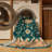 Machine Washable Overdyed Blue Area Rug-1755223204
