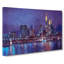 The Frankfurt Skyline In Germany At Night - Wrapped Canvas-55359172
