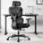 Comfy Breathable Ergonomic Task Chair with Headrest-1335067290
