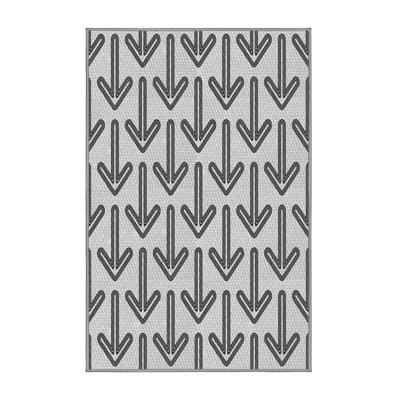 Tapis gris clair / noir Power Loom