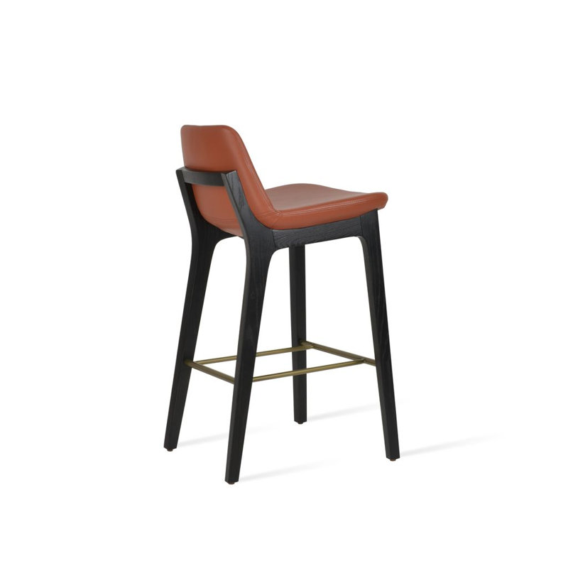 Pera HB Wood Counter, Bar Stool (29" Seat Height), Cinnamon PPM-fr