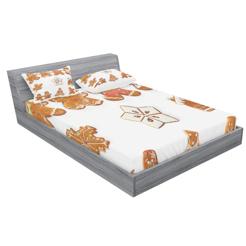 Microfiber Sheet Set, Queen Sheet Set with Fitted Sheet