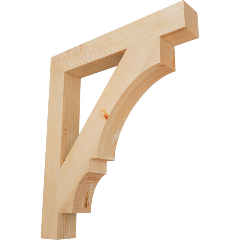 Support de bloc l 3 3 po x P 28 po x H 32 po, sapin Douglas, Sapin de Douglas lisse, L 3 1/2 po x P 28 po x H 32 po