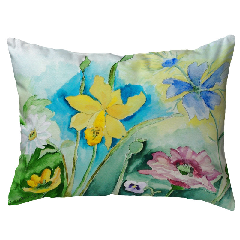 Outdoor Reversible Throw Pillow